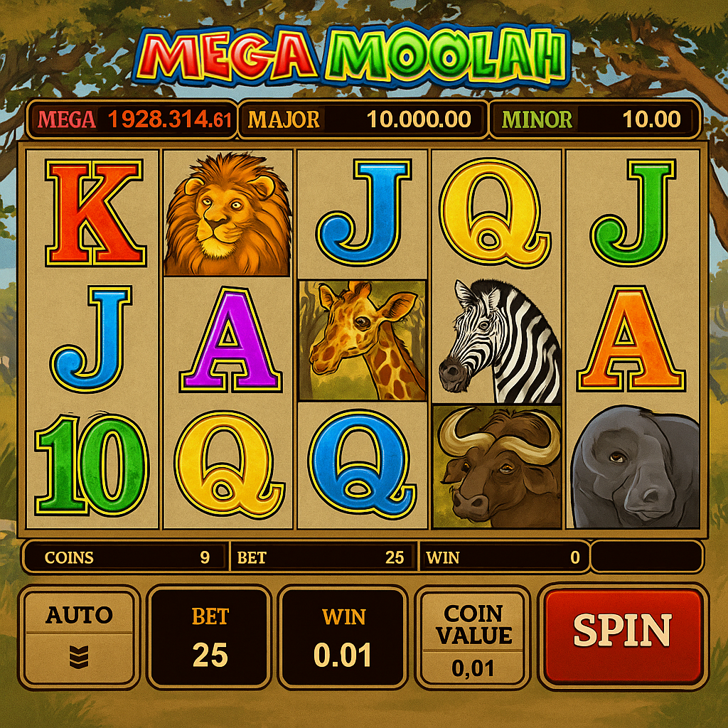 MonsterWin - Mega Moolah Slot Game - Progressive Jackpot